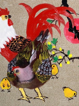 Xuân Đinh Dậu, họa sĩ vẽ 12 con giáp kể chuyện hình tượng gà