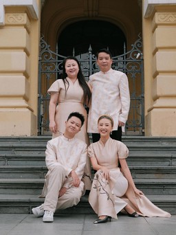 Diện outfit tone sur tone ngày đầu năm, nhà Quỳnh Anh Shyn giật giải “gia đình fashionista”