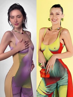 Mẫu váy áo 3D độc lạ của Bella Hadid khiến loạt sao châu Á phải nhập “trend”