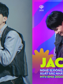 Jack chiến thắng giải nghệ sĩ xuất sắc nhất Đông Nam Á tại MTV EMA 2020