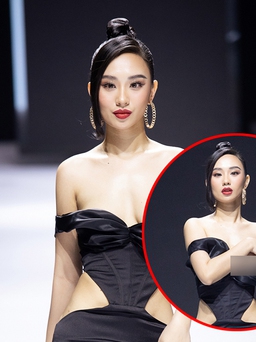 Nữ người mẫu bị lộ ngực trên sàn diễn Vietnam International Fashion Week 2020