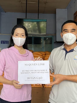 MC Quyền Linh quyên góp 10 tấn gạo giúp Trịnh Kim Chi làm từ thiện