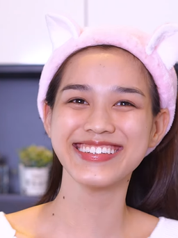 Hoa hậu Đỗ Thị Hà khoe mặt mộc trên kênh YouTube riêng