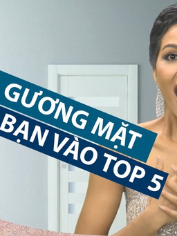 H'Hen Niê diễn lại “gương mặt hoảng hốt” khi vào top 5 Miss Universe 2018