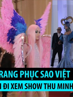 Những trang phục “gây choáng” của sao Việt khi đi xem show Thu Minh