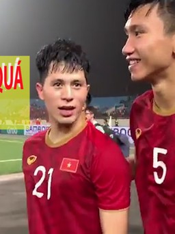 Đình Trọng, Văn Hậu làm gì sau trận thắng U.23 Thái Lan?