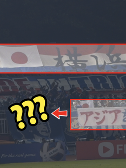 Trận HAGL 1-2 Yokohama Marinos: CĐV Nhật Bản viết gì trên khán đài sân Thống Nhất