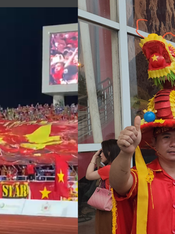 Hàng trăm ngàn CĐV "đội mưa" tiếp lửa để U.23 Việt Nam vô địch