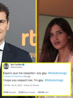 Iker Casillas gây bão mạng xã hội vì tuyên bố bản thân là người đồng tính
