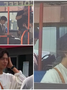 Park Bo Gum gây sốc với kiểu tóc lạ trên phim trường cùng Song Hye Kyo