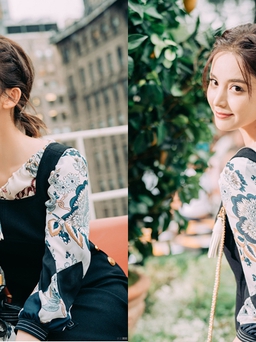 Cổ Lực Na Trát xinh đẹp hút hồn tại Tuần lễ Thời trang New York