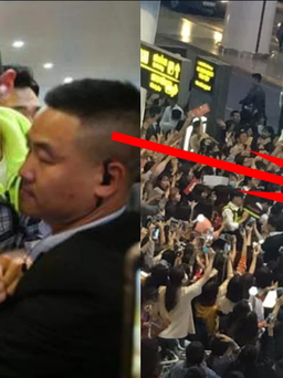 EXO bị sờ mó, lộ thông tin hộ chiếu khi đến sân bay Nội Bài
