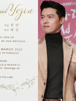 Lộ thiệp cưới Hyun Bin và Son Ye Jin trước giờ kết hôn