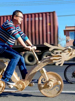 Ngắm xe đạp ‘handmade’ tuyệt đẹp làm từ... 22.000 que kem