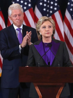 Thông điệp màu tím của Hillary Clinton sau khi Trump đắc cử