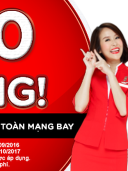 AirAsia tung 3 triệu vé khuyến mãi 0 đồng
