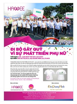 Đi bộ gây quỹ “Vì sự phát triển phụ nữ”