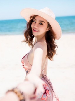 Hoa hậu Kiều Ngân lãng mạn bên bờ biển Phan Thiết