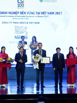 Nestlé Việt Nam được xếp hạng DN phát triển bền vững 2017