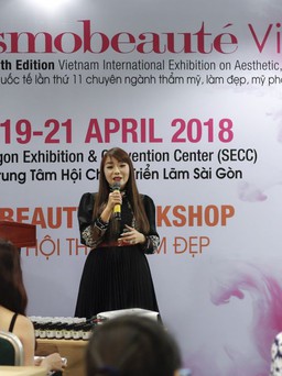Dr.Sam Nguyen làm diễn giả tại Hội thảo Hội chợ QT Cosmo Beauty VN