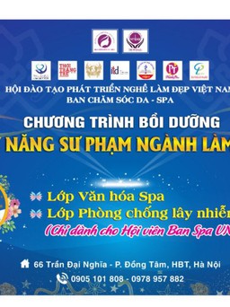Khóa bồi dưỡng: Kỹ năng Sư phạm ngành làm đẹp
