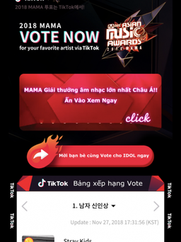 TikTok trở thành kênh Bình chọn chính thức cho MAMA