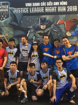 Hóa thân thành siêu anh hùng trong “Justice League Night Run 2018”