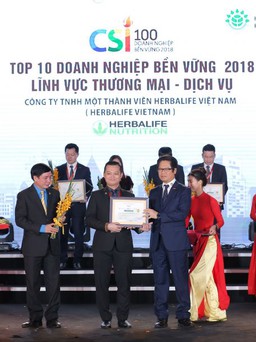 100 doanh nghiệp bền vững Việt Nam năm 2018
