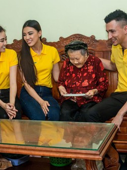 Tea resort cùng top 3 Hoa hậu Hoàn vũ 2019 thăm mẹ Việt Nam anh hùng