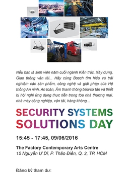Bosch tổ chức sự kiện Security Systems Solutions Day