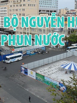 Phố đi bộ Nguyễn Huệ ra sao khi có đài phun nước ở Bùng binh Cây Liễu?