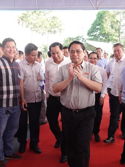 Thủ tướng Phạm Minh Chính dự lễ khởi công đường phía tây huyết mạch tại Cần Thơ