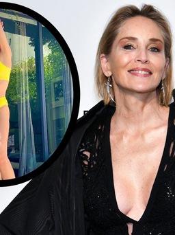 ‘Biểu tượng sex’ Sharon Stone diện bikini khoe body gợi cảm bất chấp tuổi 63