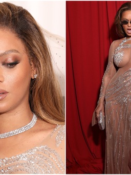 Beyoncé gây choáng khi đeo dây chuyền kim cương đắt nhất lịch sử Tiffany & Co