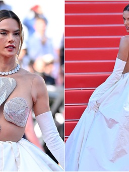 ‘Thiên thần nội y’ Alessandra Ambrosio diện đồ táo bạo trên thảm đỏ Cannes