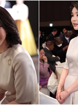 Đệ nhất phu nhân Hàn Quốc gây sốt với gu thời trang nhẹ nhàng, thanh lịch