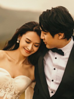 Mỹ nhân TVB Trần Vỹ tung ảnh cưới ngọt ngào
