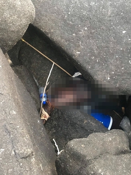 Bình Định: Phát hiện thi thể mắc kẹt trong đá ở Hòn Đụn