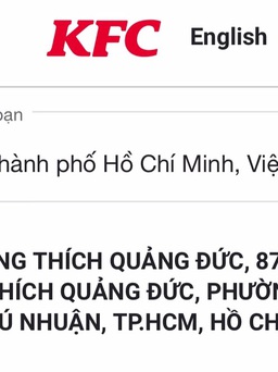 KFC ẩn bài đăng tuyển dụng tại 'KFC Thích Quảng Đức', thêm chữ 'đường' trong tên quán