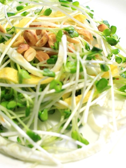 Món ngon dễ làm: Salad rau mầm, kéo dài thanh xuân