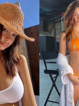 Siêu mẫu Emily Ratajkowski khoe ảnh táo bạo trong thai kỳ