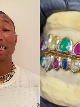 Pharrell Williams sắm trang sức cho răng hơn 2 tỉ đồng