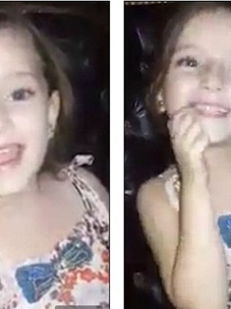 Đau lòng hình ảnh bé gái Syria đang hát bỗng bị bom dội