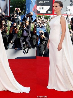 Natalie Portman khoe bụng bầu trên thảm đỏ LHP Venice