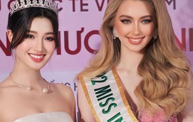 Phương Nhi 'đọ sắc' cùng Miss International 2022