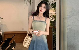 Sành điệu trên từng centimet với váy denim