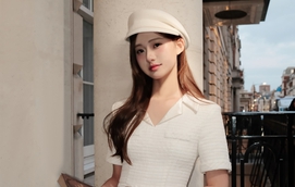 Mặc nguyên set dạ tweed dạo phố, tôn khí chất sang xịn