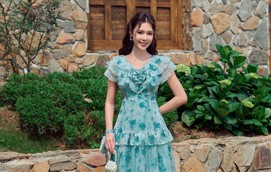 Váy tầng, dịu dàng cho những ngày đầu xuân năm mới