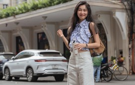 Quần ống suông cho nàng nhỏ nhắn: Bí quyết mặc đẹp không lo 'dìm dáng'