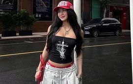 Xuống phố rạng rỡ cùng set đồ áo ống, quần vải rộng